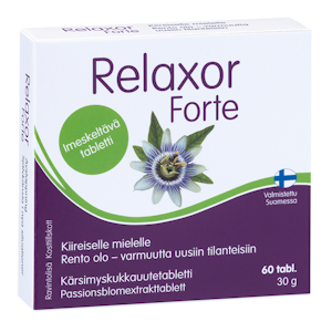 Relaxor Forte kärsimyskukkauutetabletti 60tabl 30g