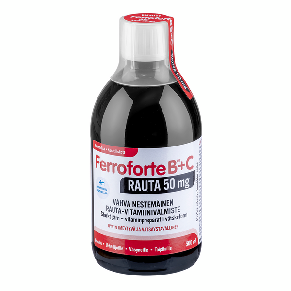 Ferroforte B + C vitamiini rauta 50mg 500ml