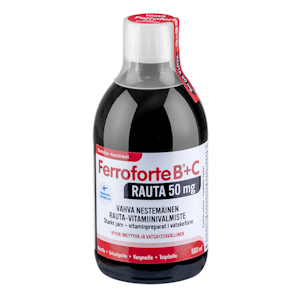 Ferroforte B + C vitamiini rauta 50mg 500ml