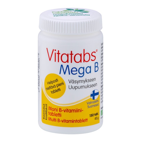 Vitatabs Mega B moni B-vitamiini tabletti 150 tabl 60g