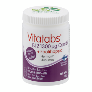 Vitatabs B12 1300µg Combi + Foolihappo 150tabl 75g