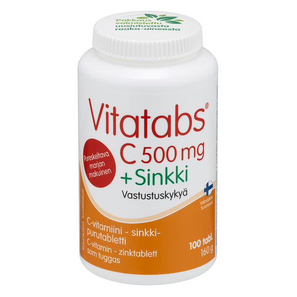 Vitatabs C 500 mg + Sinkki marjanmakuinen 100 tabl. 160g