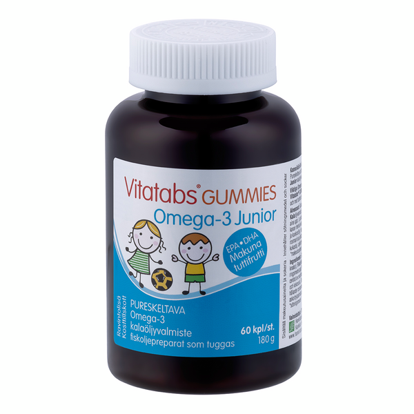 Vitatabs Gummies Omega-3 Junior Pureskeltava Omega-3 60kpl 180g