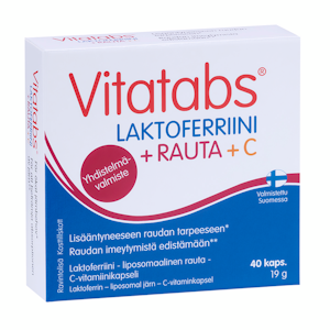 Vitatabs Laktoferriini + Rauta + C 40kaps 19g