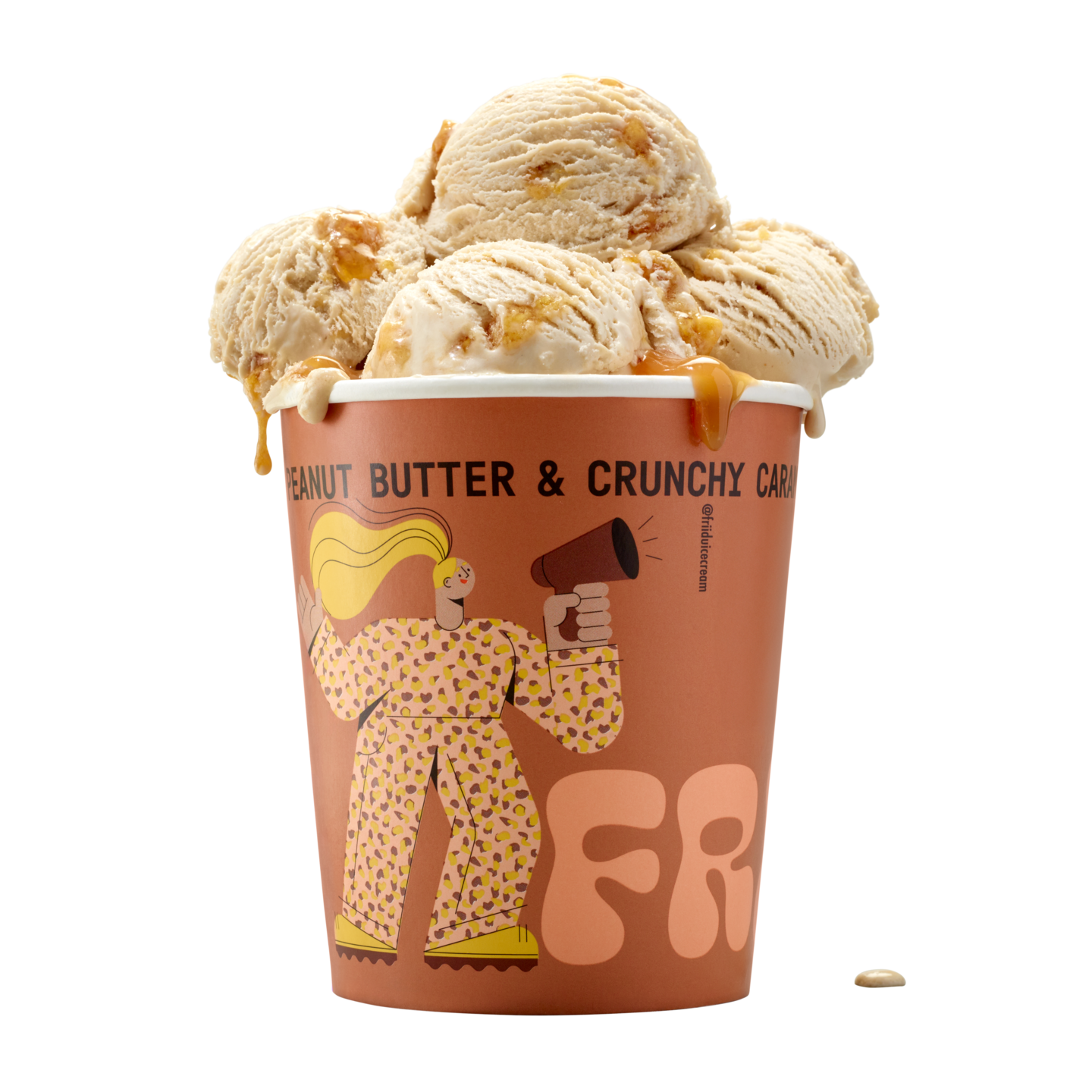 Friidu jäätelö Peanut Butter&Crunchy Caramel 470ml/320g