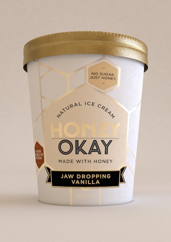 Honey Okay jäätelö 500ml Jaw Dropping Vanilla