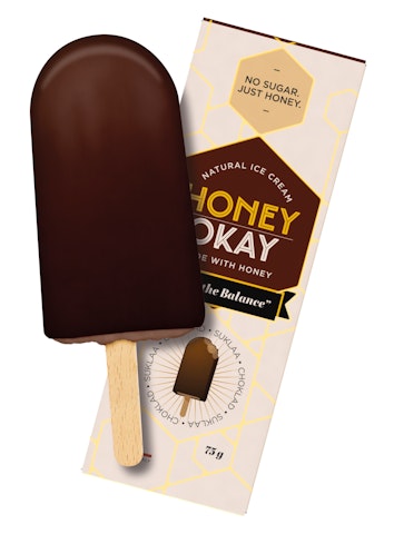 Honey Okay jäätelöpuikko 75g suklaa
