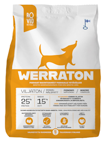 Rovio Pet Foods Werraton koiranruoka 5kg viljaton