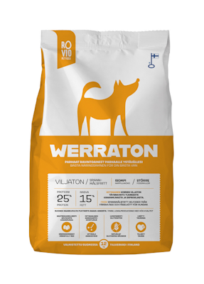 Rovio Pet Foods Werraton koiranruoka 12kg viljaton