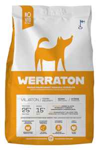 Rovio Pet Foods Werraton koiranruoka 12kg viljaton