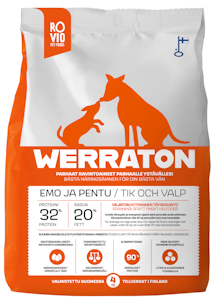 Rovio Pet Foods Werraton Emo ja Pentu koiranruoka 4 kg