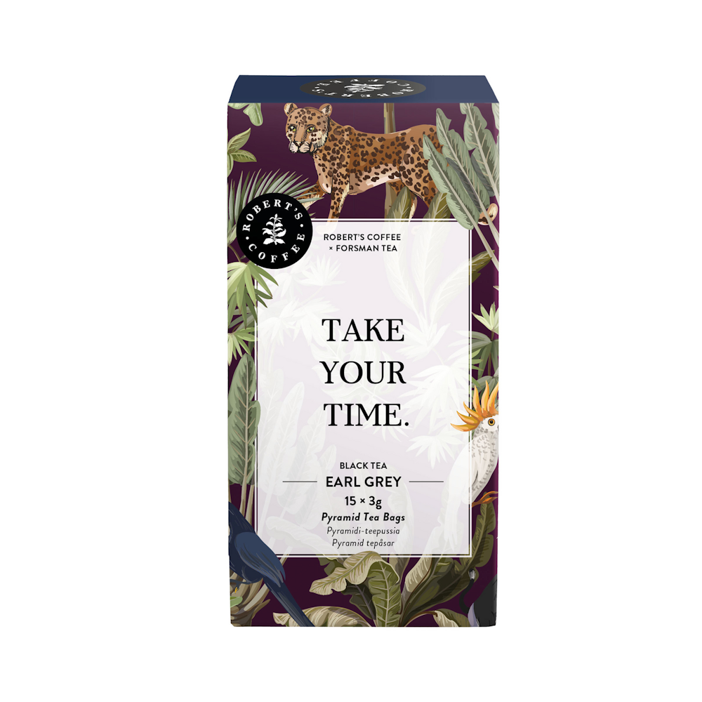 Robert's Coffee x Forsman tea Earl Grey maustettu musta tee 15x3g ...