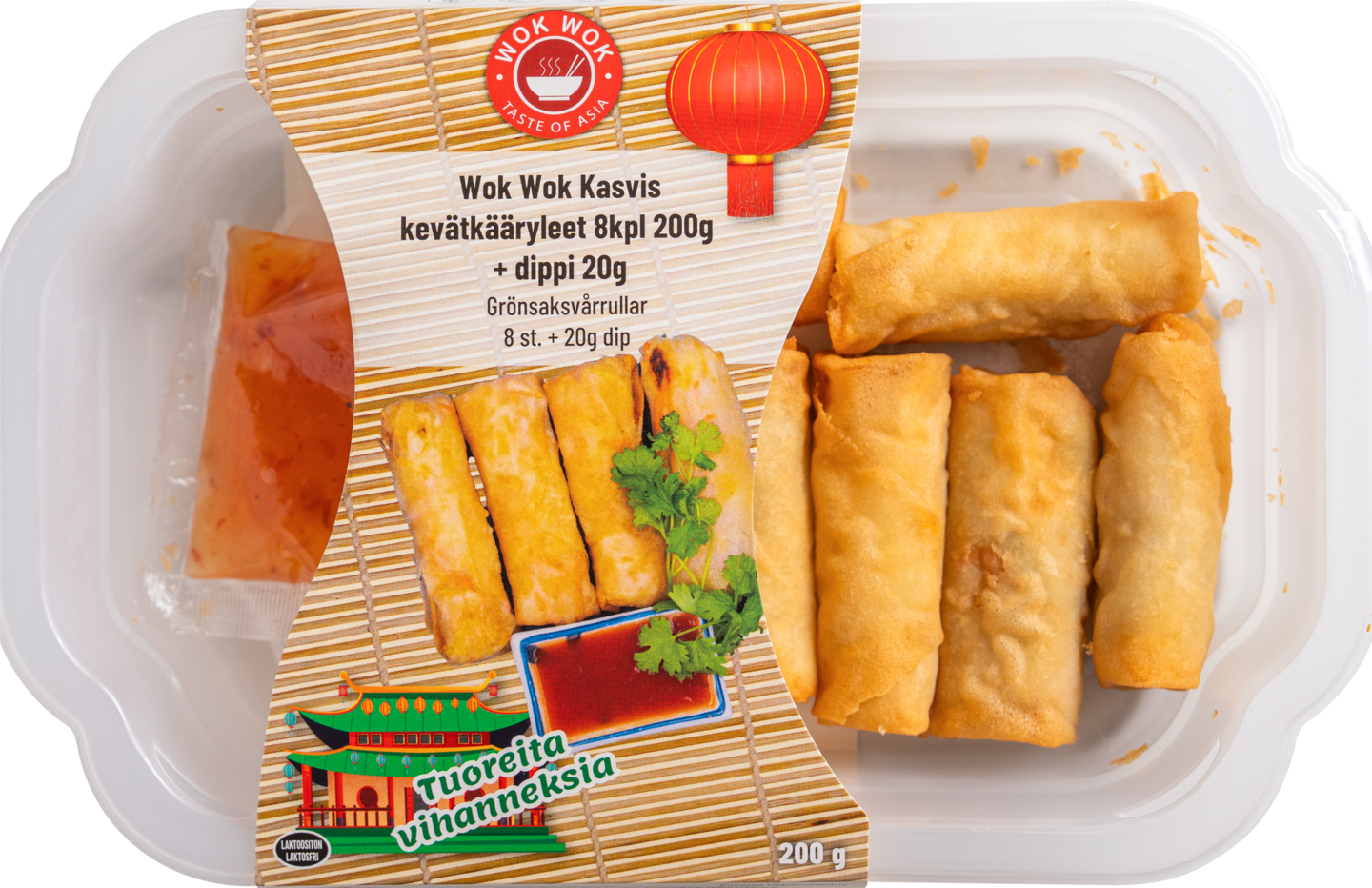 Wok Wok kasviskeväskääryleet 8kpl/220g