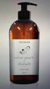 Luxurious nestesaippua  Velvet Peach & Rhubarb 500 ml