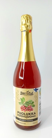 Berryful puolukka alkoholiton kuohujuoma 0,75l
