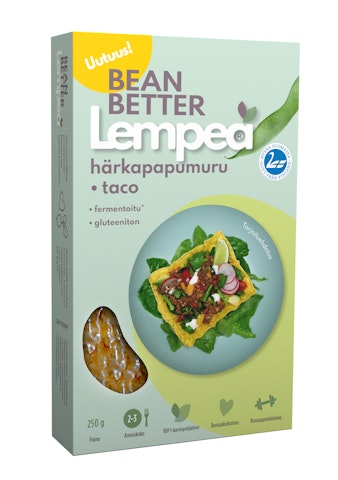 Bean Better Lempeä Fermentoitu härkäpapu taco 250g