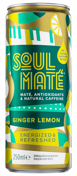 Soul Mate matejuoma ginger-lemon hiilihapollinen 0,25l