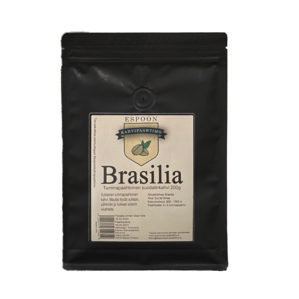 Espoon kahvipaahtimo Brasilia 200g suodatinjauhettu kahvi