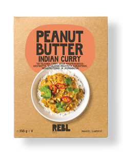 Rebl Eats Peanut Butter Indian Curry 350g pakaste