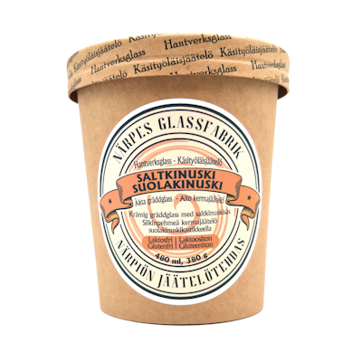 Närpiön Jäätelötehdas Suolakinuskikermajäätelö laktoositon 480 ml 380 g