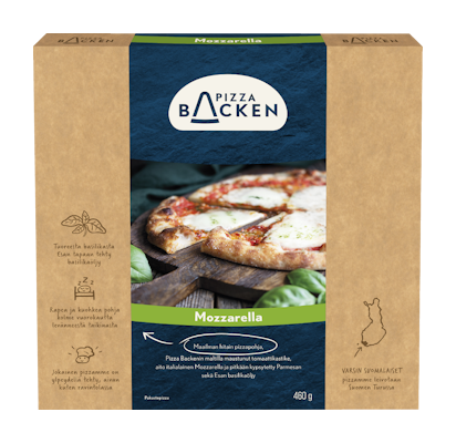 Pizza Backen Mozzarellapizza 460g pakaste