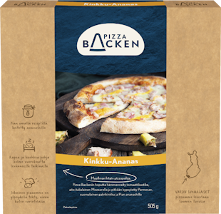 Pizza Backen Kinkku-Ananaspizza 505g pakaste