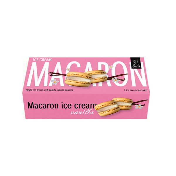 Siili Macaron-jäätelö vanilja 130g