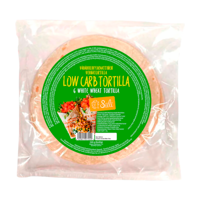 Siili Vähähiilihydraattinen vehnätortilla 240g
