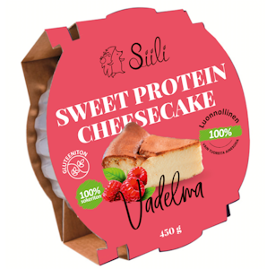 Siili Makea vadelmamakuinen proteiinijuustokakku 450g