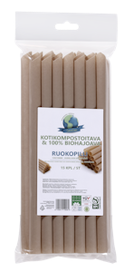 SaveGaia kompostoitava ja biohajoava ruokopilli 12x210mm 15kpl