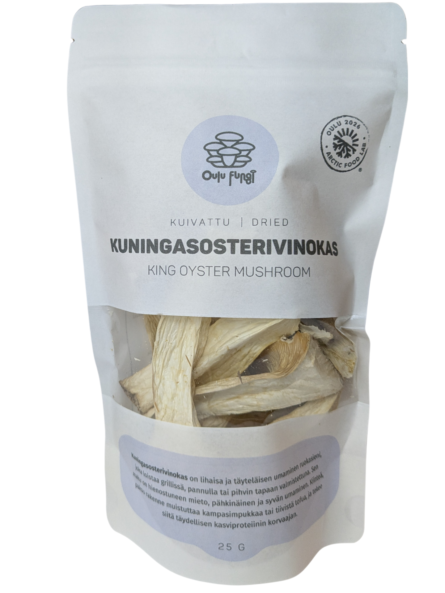 Oulu Fungi, kuivattu kuningasosterivinokas 25g