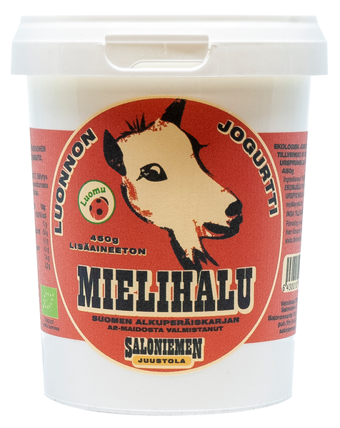 Saloniemen Mielihalu luomu vuohen jogurtti 450g