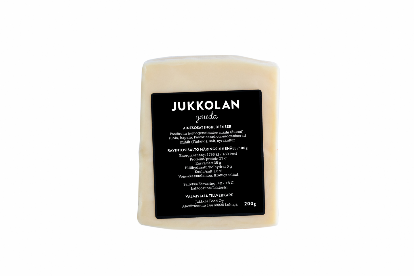 Jukkolan Gouda 200 g laktoositon