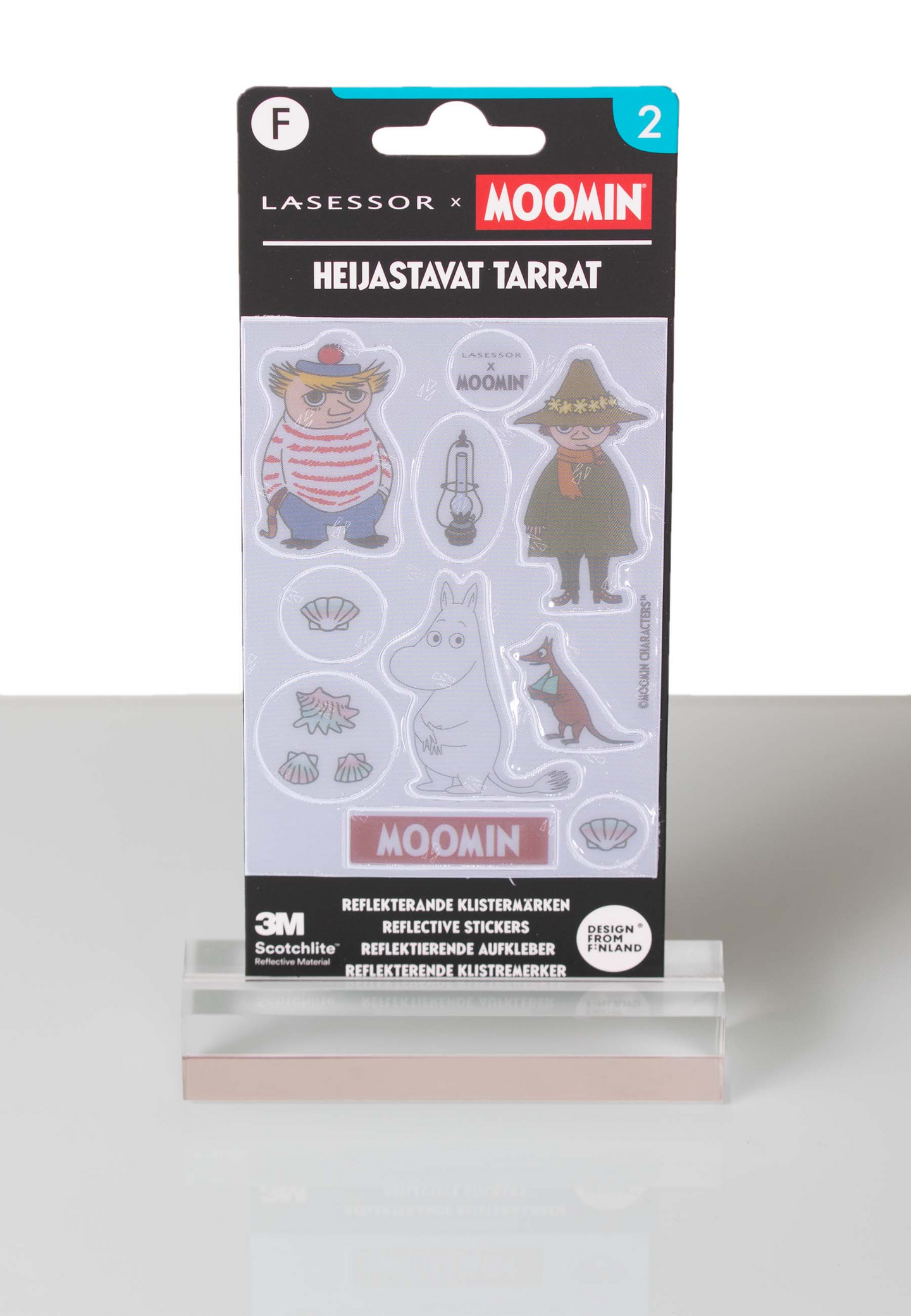 Lasessor X Moomin heijastava tarrasetti  Nuuskamuikkunen ja kumppanit