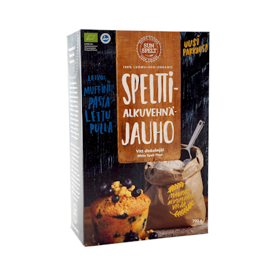 Sunspelt puolikarkea alkuvehnäjauho 700g luomu