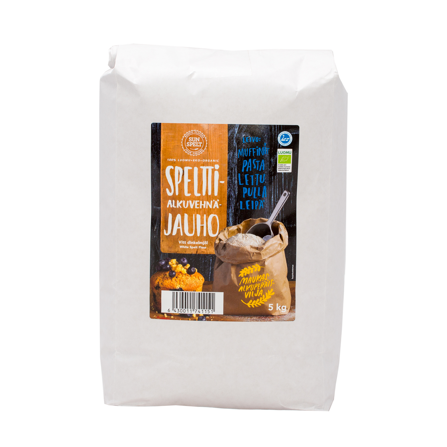 Sunspelt Luomu speltti alkuvehnäjauho 5kg