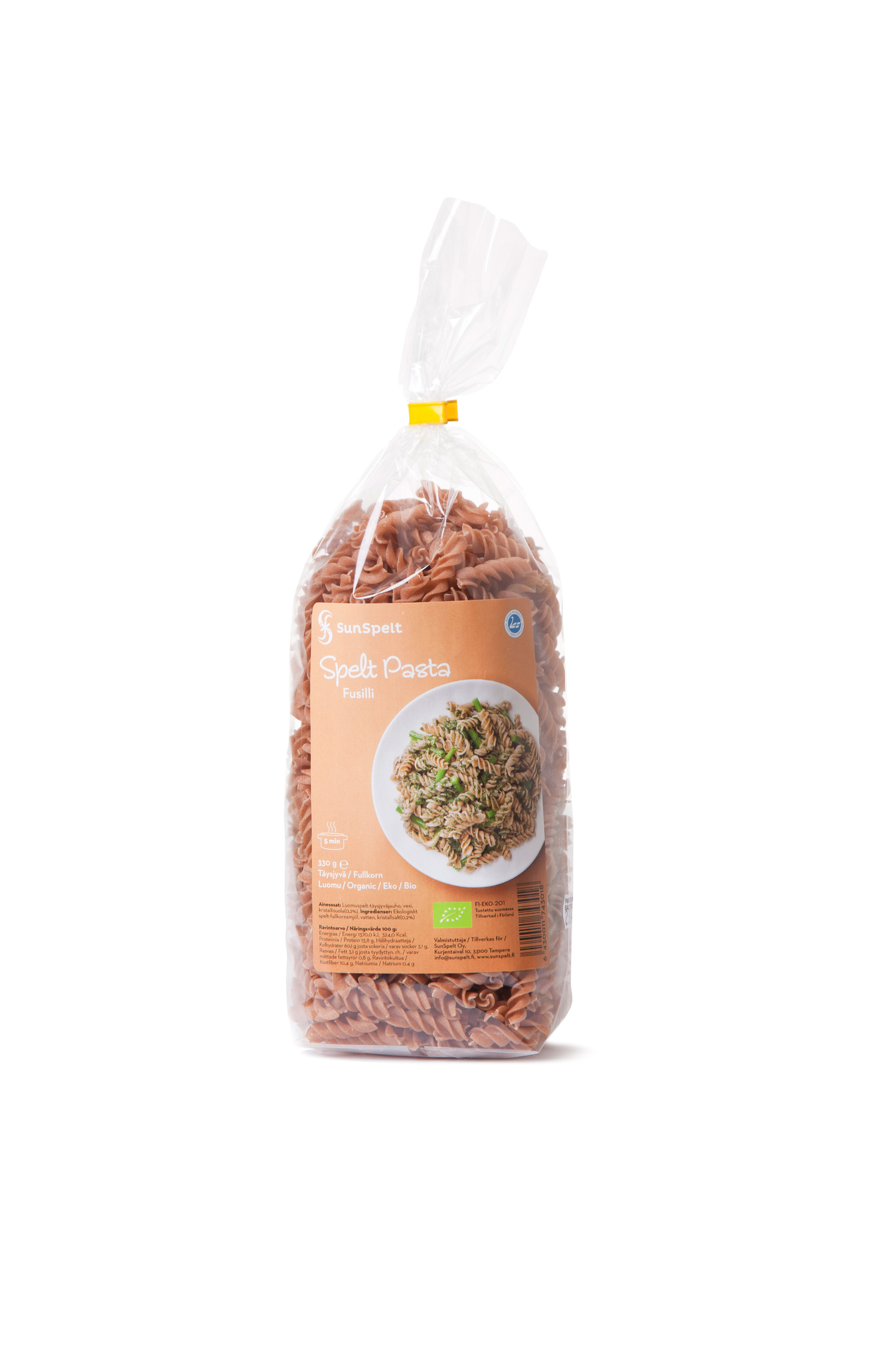 Sunspelt spelt kierremakaroni 330g luomu