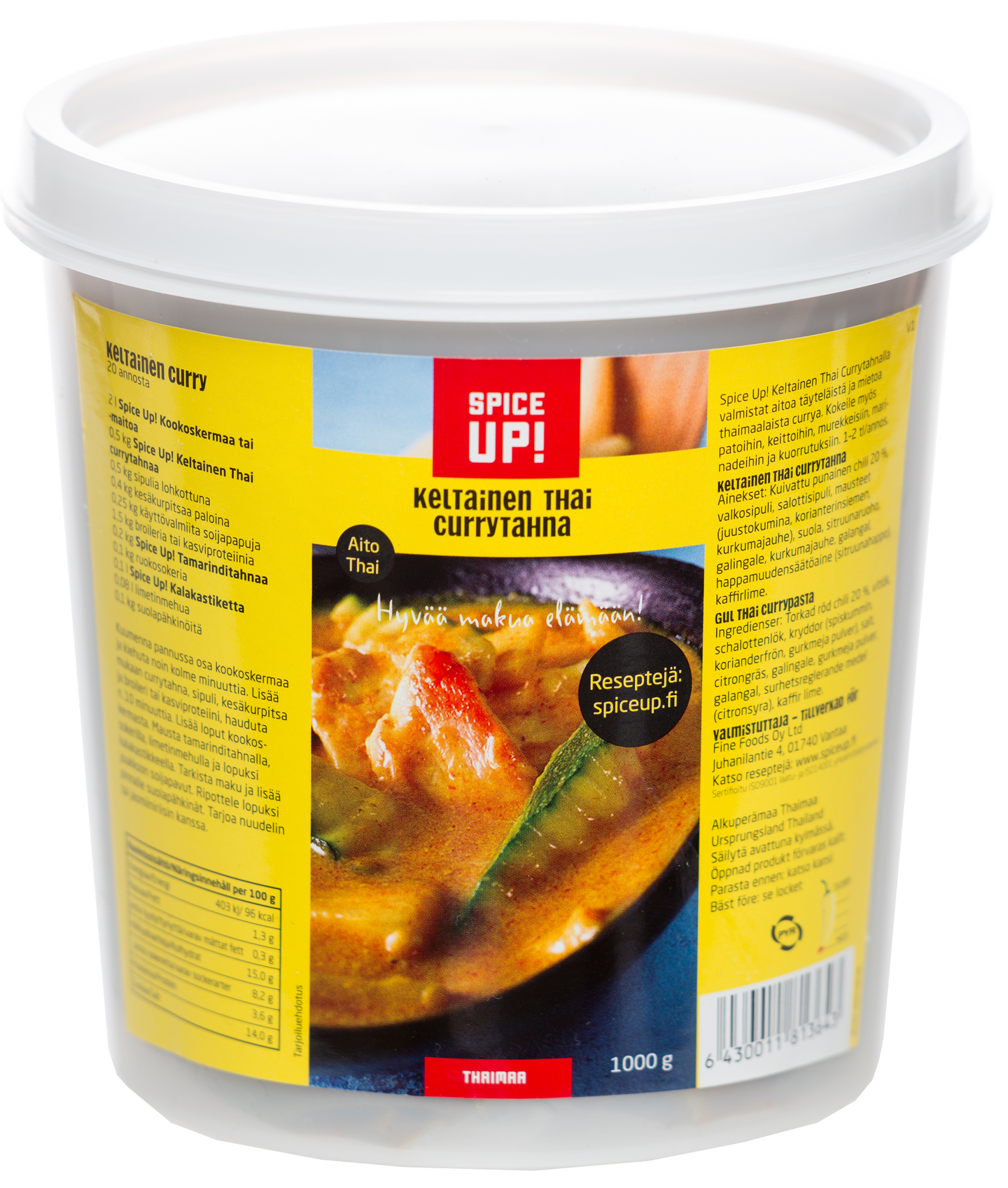 Spice Up! Keltainen thai currytahna 1000g