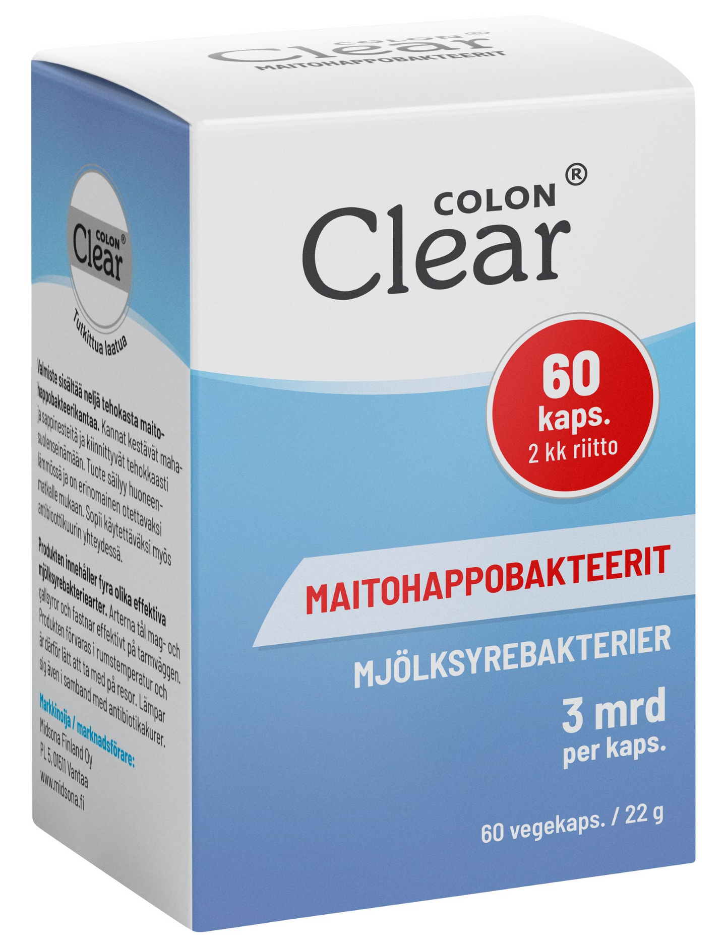 Colon Clear maitohappobakteeri 60kpl/27g
