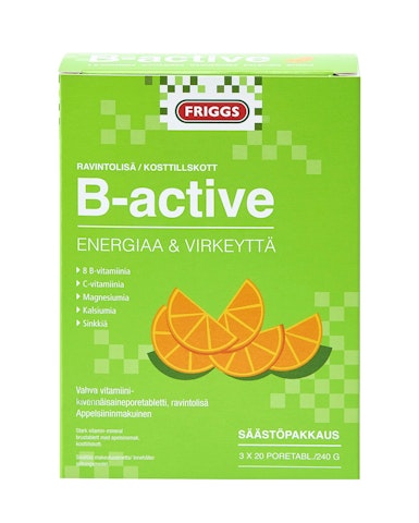 B-active porevitamiini 3x20kpl 240g
