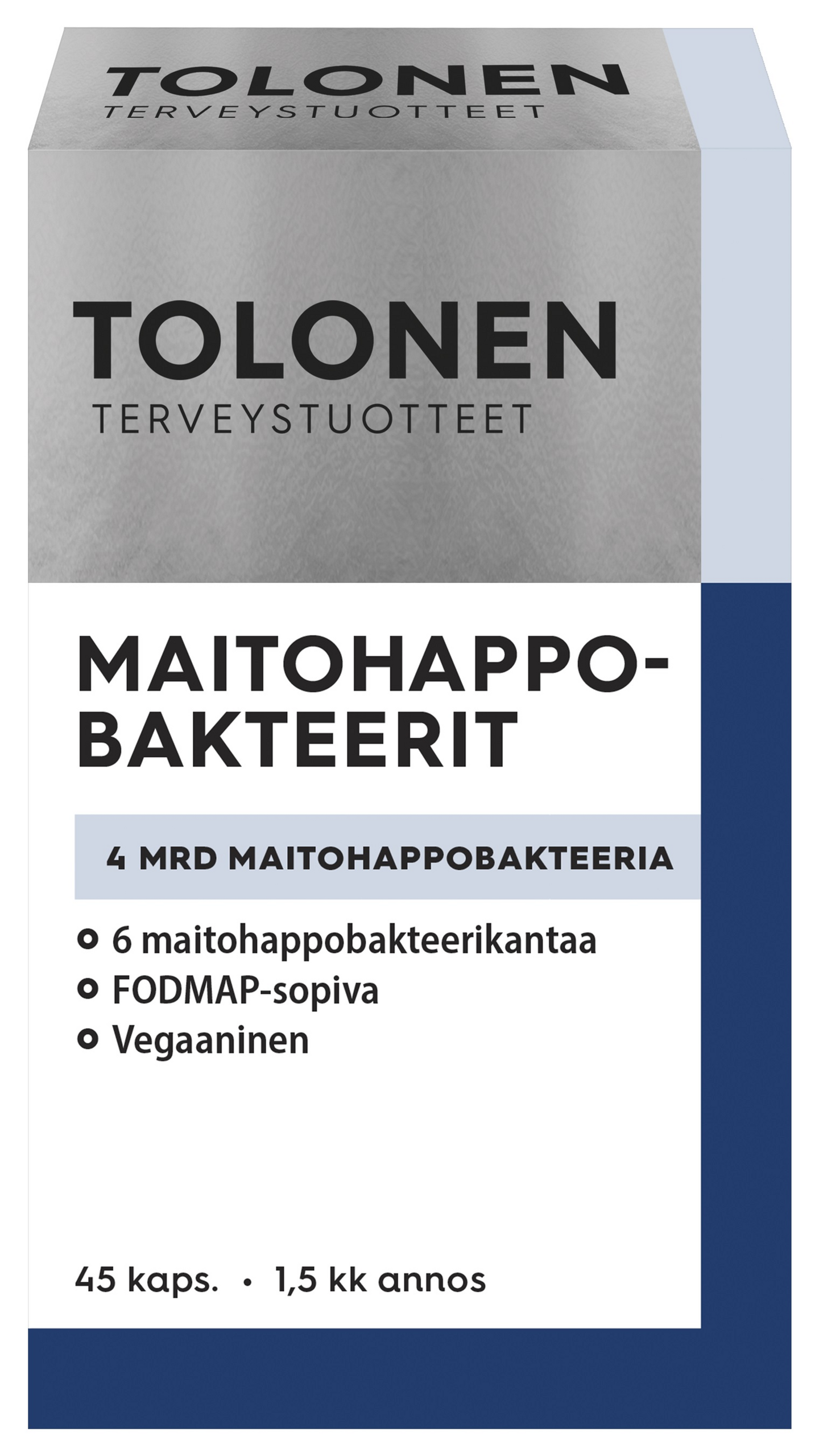 Tolonen maitohappobakteerit 4mrd 45 kaps 20g