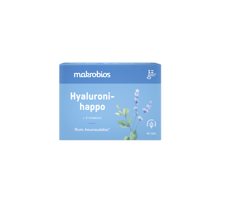 Makrobios Hyaluronihappo+C-vitamiini 23g 45tabl