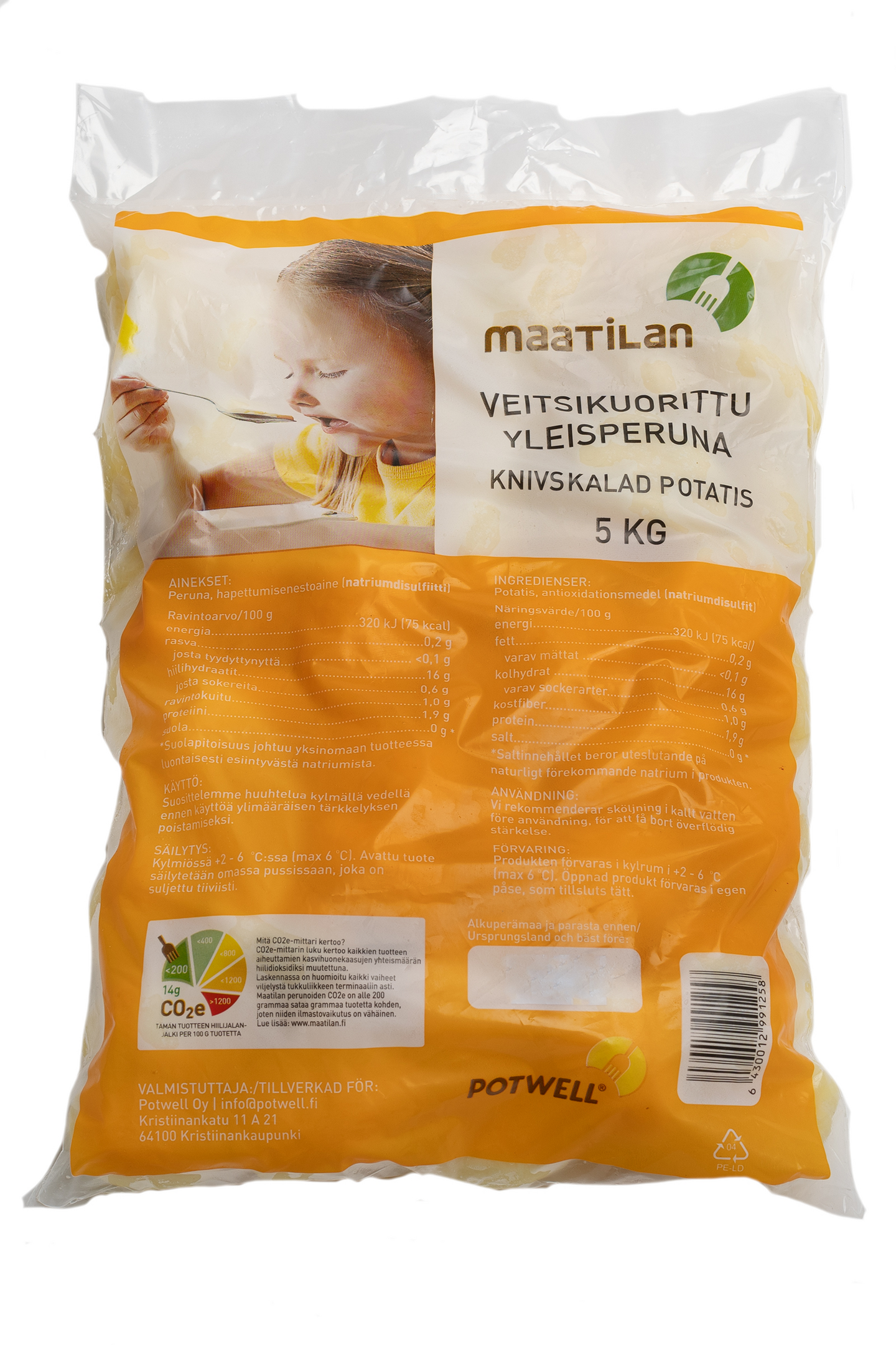 Maatilan yleisperuna kuorittu 5kg FI/SE/EE