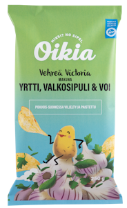 Oikia sipsi 250g Vehreä Victoria yrtti-valkosipuli