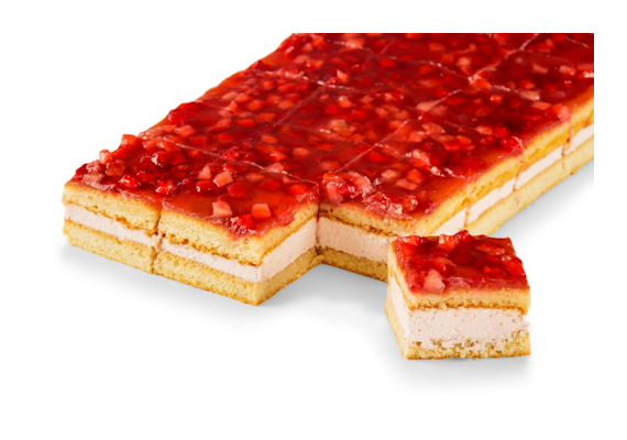 Riitan Herkku gluteeniton mansikkalevykakku 24 palaa/2500g pakaste