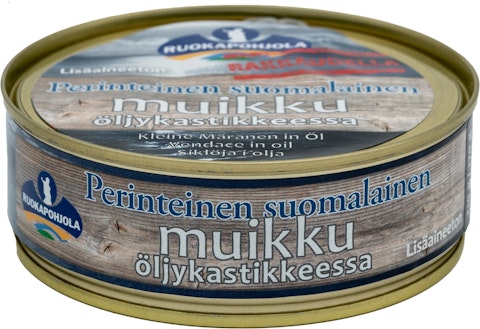 Ruokapohjola Muikku öljykastikkeessa 210/170g perinteinen suomalainen