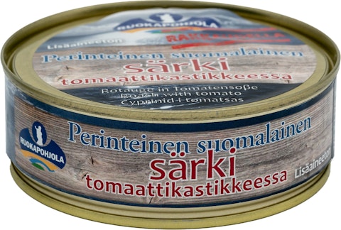 Ruokapohjola Särki tomaattikastikkeessa 210/170g perinteinen suomalainen