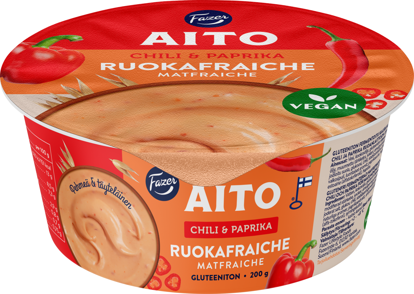 Fazer Aito ruokafraiche 200g chili-paprika gluteeniton | K-Ruoka  Verkkokauppa