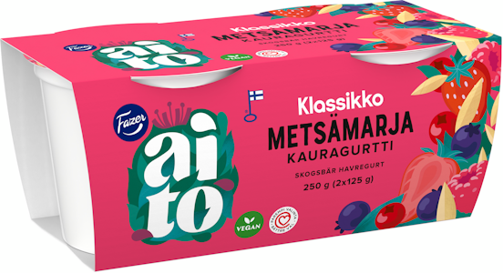 Fazer Aito kauragurtti 2x125g metsämarja