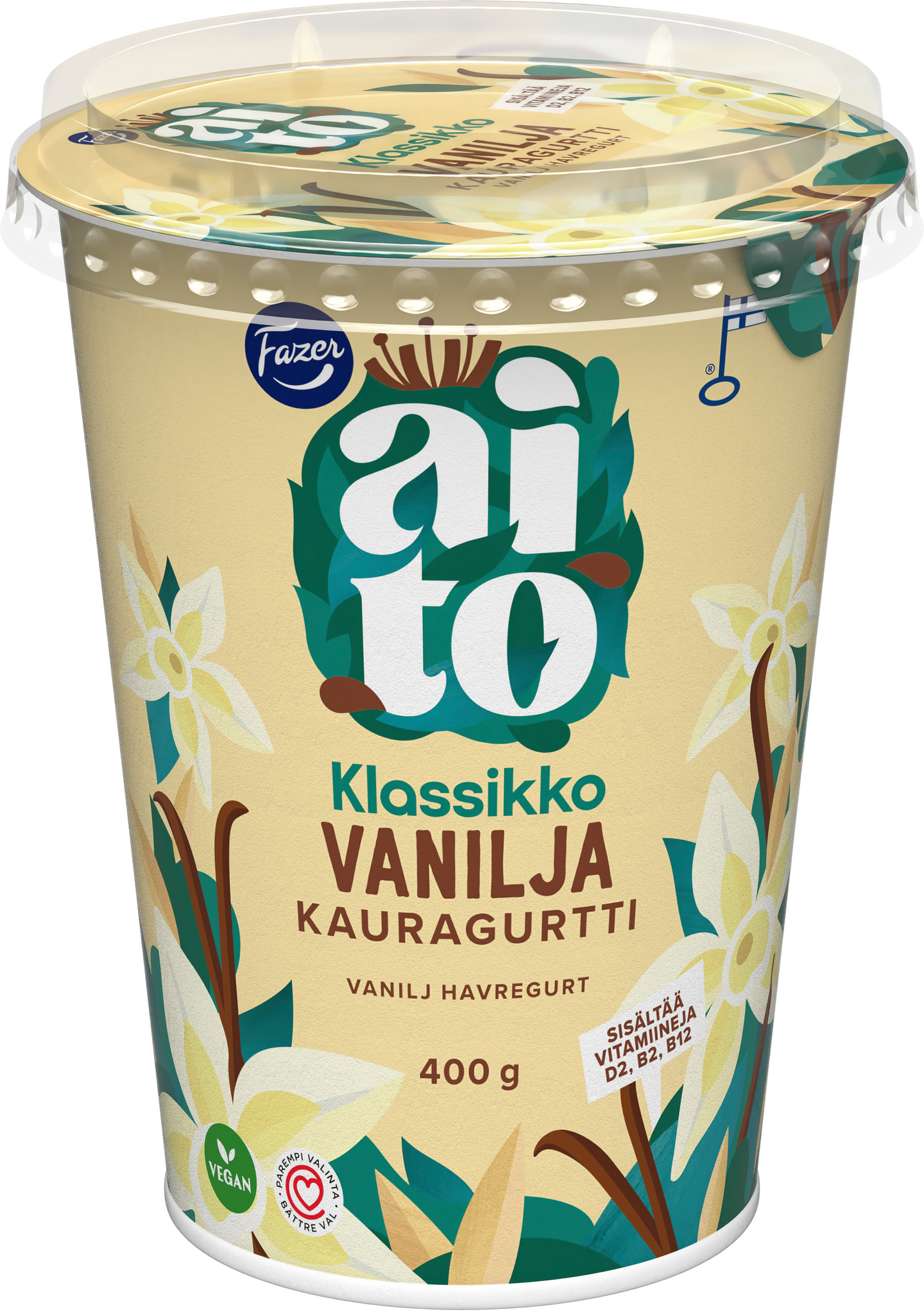 Fazer Aito kauragurtti 400g vanilja